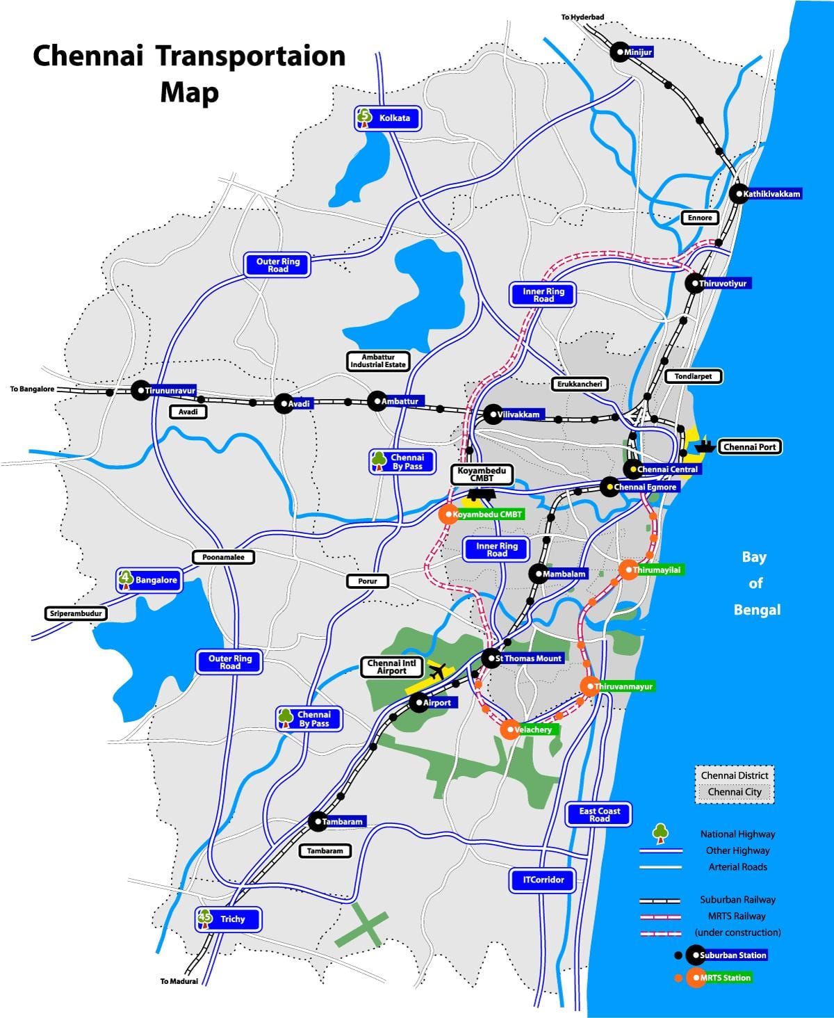 வரைபடம் சென்னை ஏரிகள்