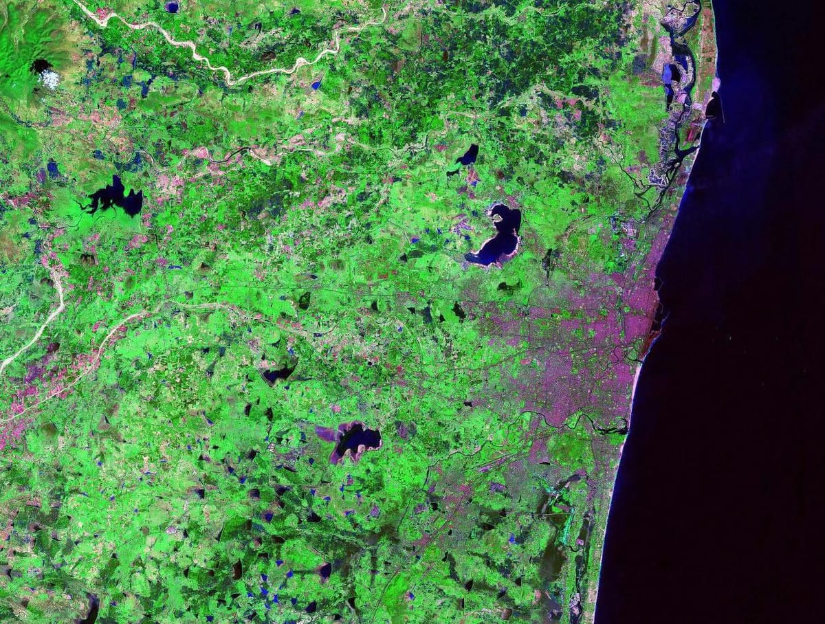 செயற்கைக்கோள் வரைபடம், சென்னை
