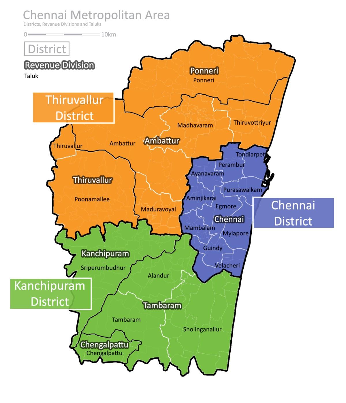 வரைபடம் சென்னை பெருநகர பகுதியில்
