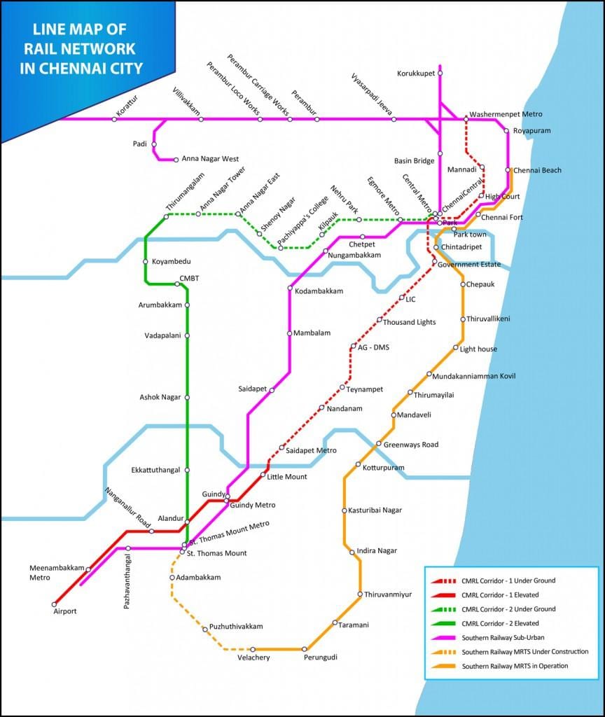 MRTS சென்னை வரைபடம்