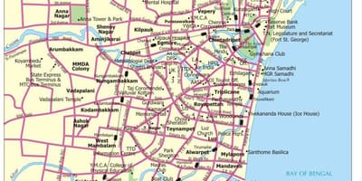 சாலை வரைபடம் சென்னை