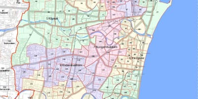 கிரேட்டர் சென்னை மாநகராட்சி வரைபடம்